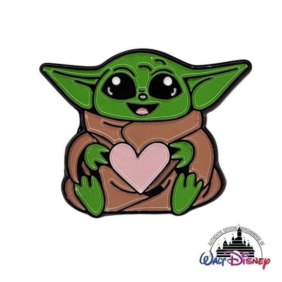 Disney Jewelry - Baby Yoda The Child Heart Mandalorian Disney Pin
